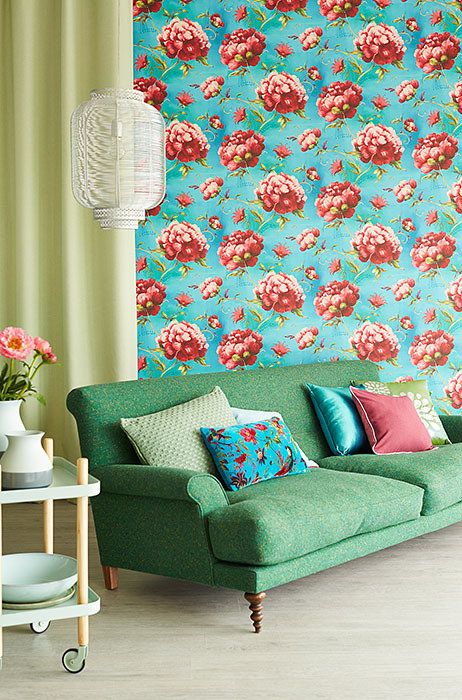 флизелиновые обои для стен и ткани-компаньоны из коллекции Muse от Eijffinger