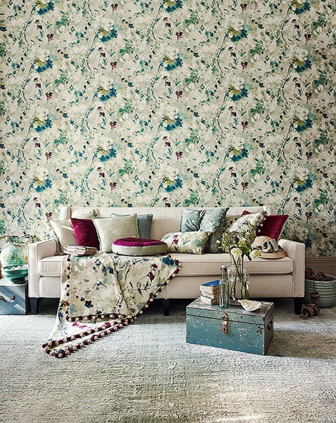 английские обои для стен и ткани Aegean от Sanderson