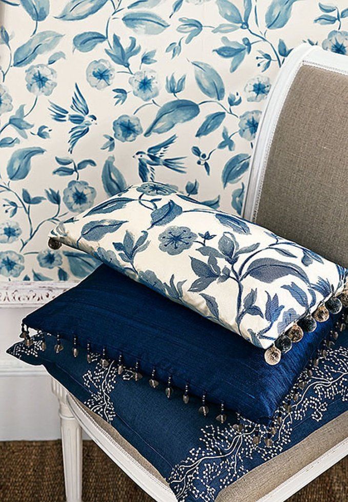 английские обои для стен и ткани Aegean от Sanderson