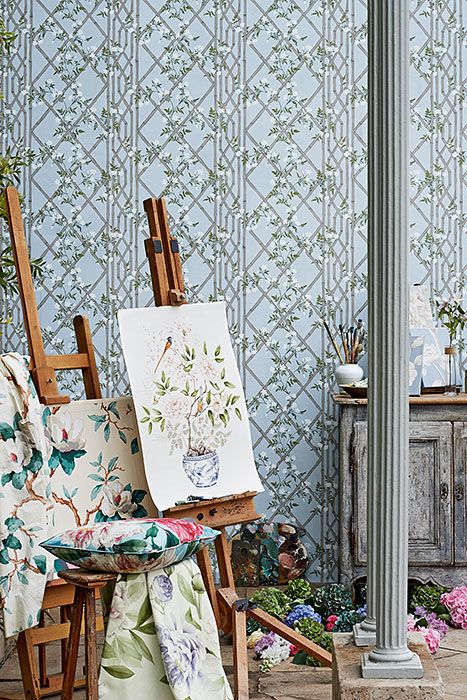 Ампир Декор Woodville Zoffany обои ткани