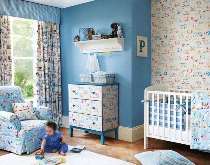 коллекция детских тканей и обоев Abracazoo от Sanderson коллекция детских тканей и обоев Abracazoo от Sanderson