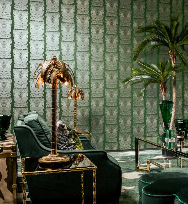 Ампир Декор обои с раппортом Hidden Treasures от Hookedonwalls