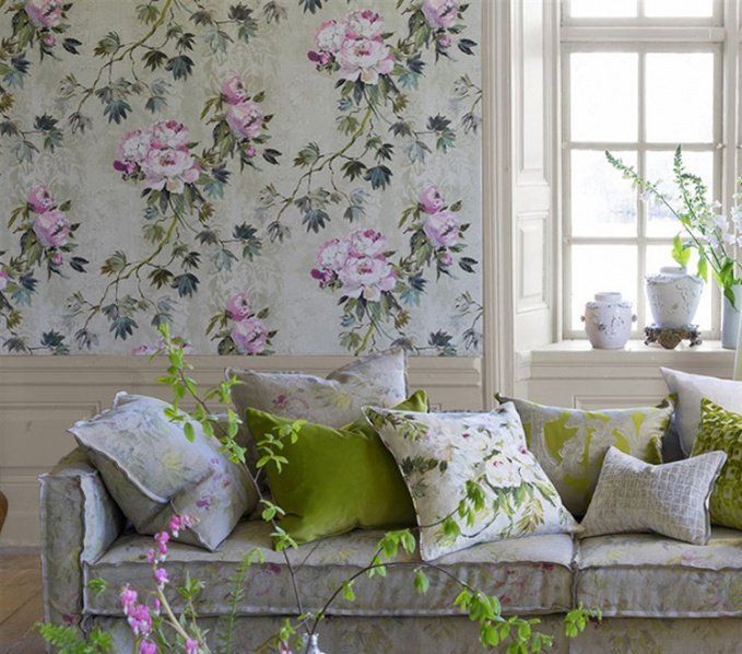 коллекция флизелиновых обоев в стиле фресковой живописи Caprifoglio от Designers Guild коллекция флизелиновых обоев в стиле фресковой живописи Caprifoglio от Designers Guild