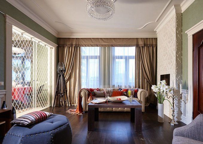 обои для стен Khroma и ARTE, бельгийская лепнина ORAC DECOR в "Идеальном ремонте"