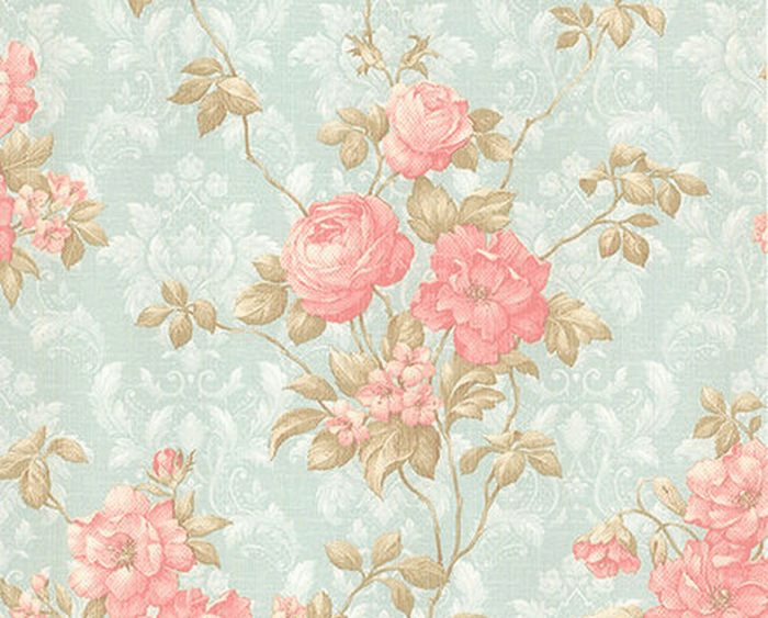 обои с розами из коллекции Oak Hill бренда Chelsea Decor Wallpapers