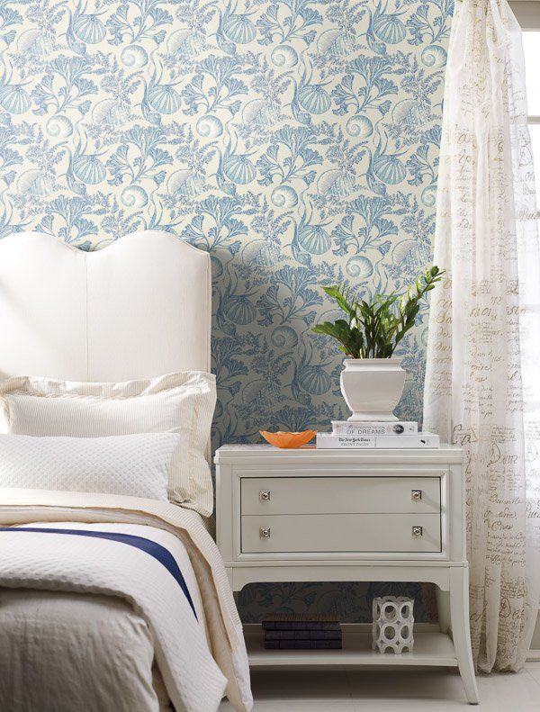 светлые обои с ракушками Eijffinger Atlantic