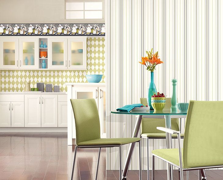 Обои на кухню Eijffinger в винтажном сттиле 