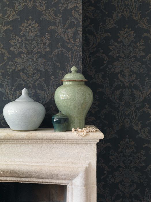 Текстильные обои для стен на флизелиновой основе Mirage от Rasch Textil 