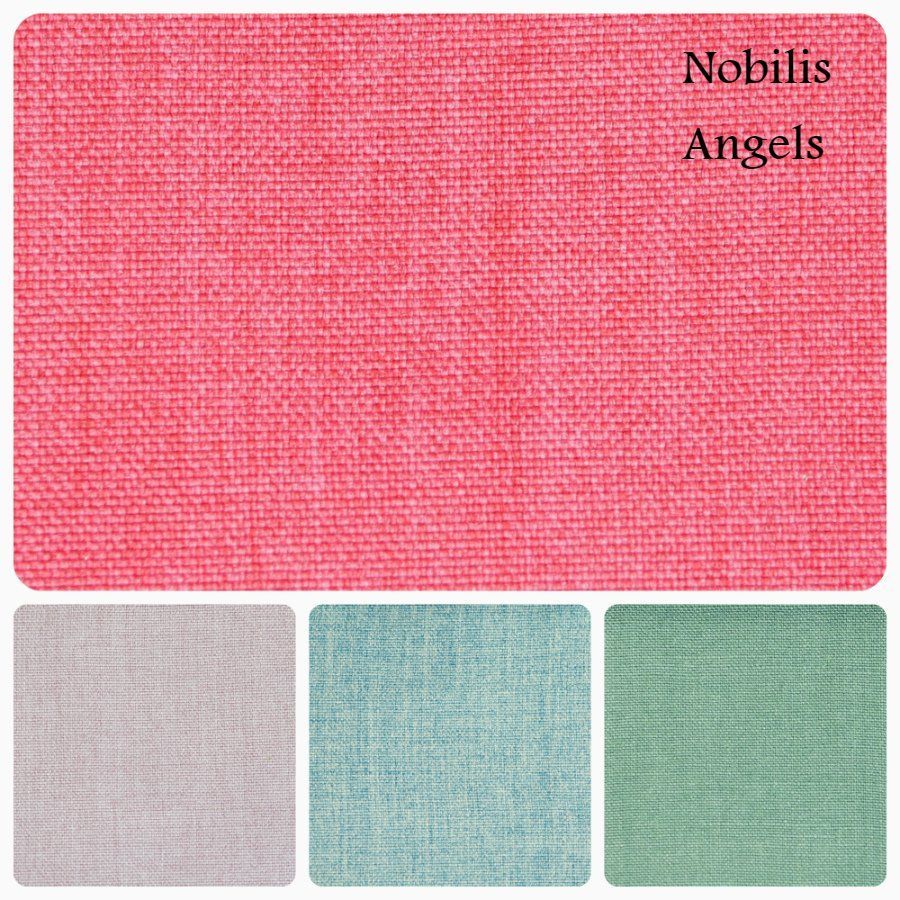 однотонные шторы в холодных тонах Nobilis