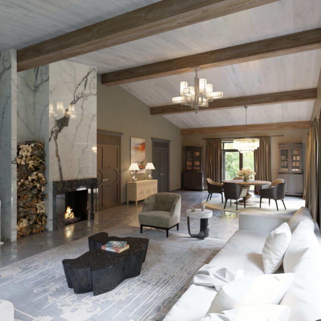 гостиная из интерьера Натальи Наумовой