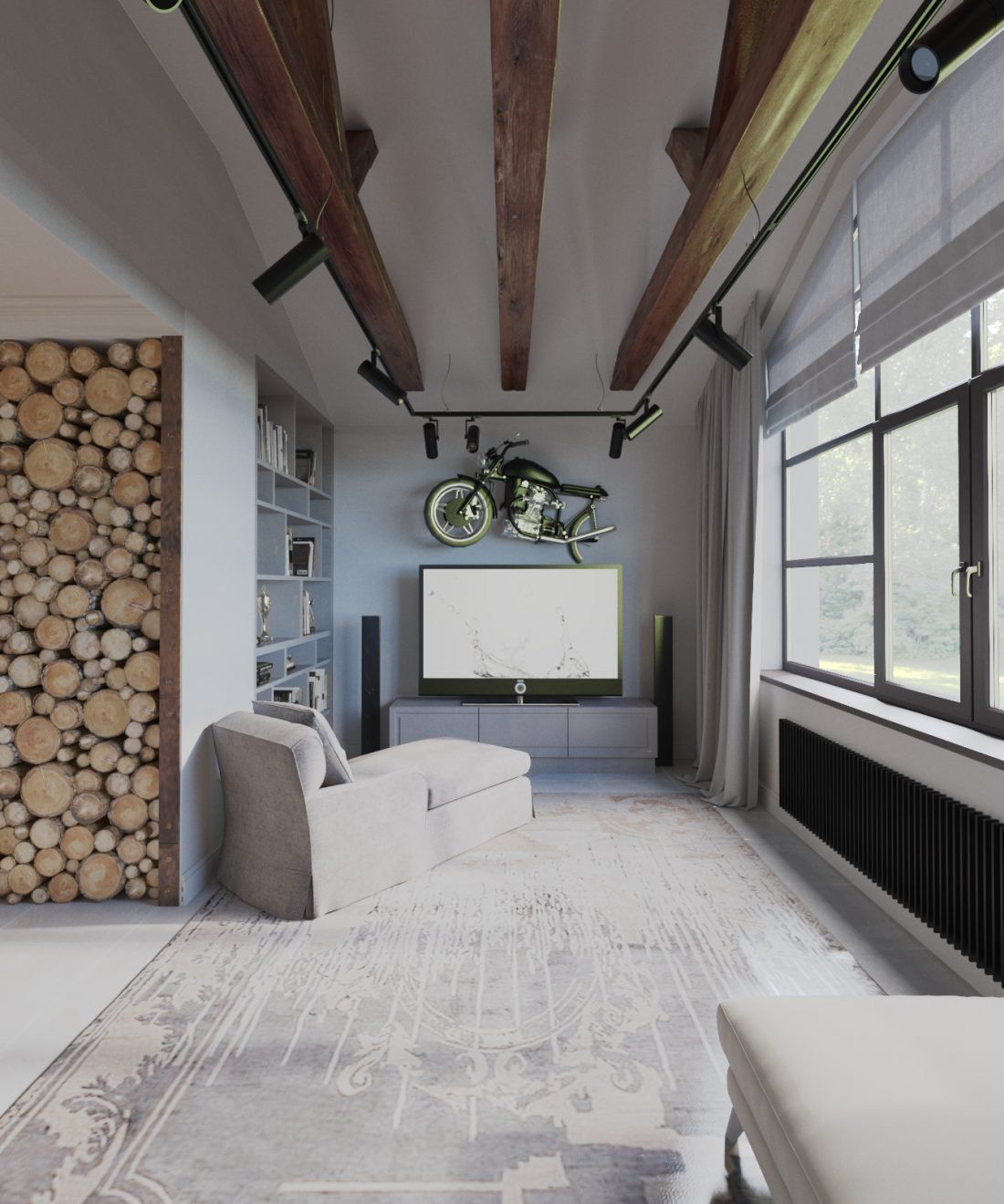 интерьер сложной гостиной Натальи Наумовой