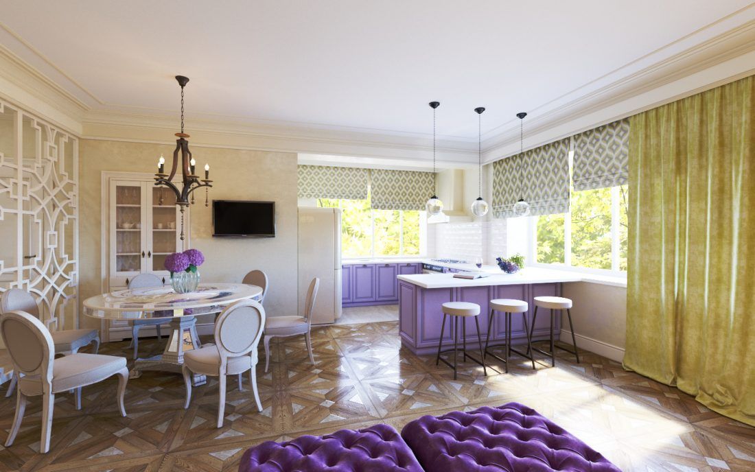 интерьер многофункциональной гостиной Натальи Наумовой