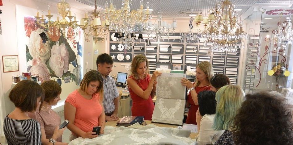 презентация коллекции тканей Palio di Siena от Ardecora в Санкт-Петербурге, в салоне Ампир Декор