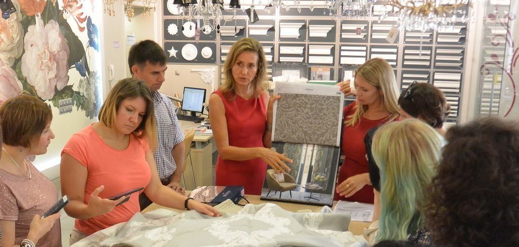 презентация коллекции тканей Palio di Siena от Ardecora в Санкт-Петербурге, в салоне Ампир Декор