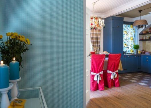 обои в клеточку Camengo в программе Фазенда