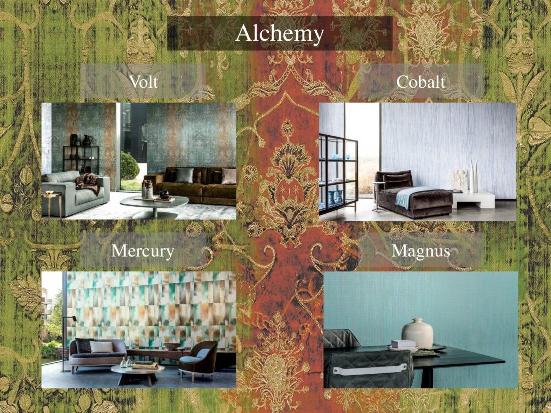 каталог эклектичных обоев Alchemy