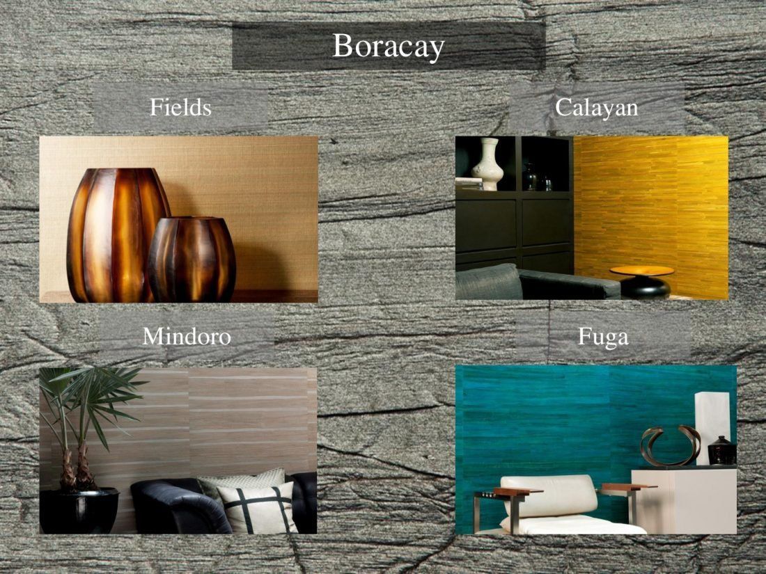 каталог обоев Boracay из природных материалов