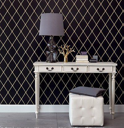 черные обои Eijffinger, каталог Lavender Dream