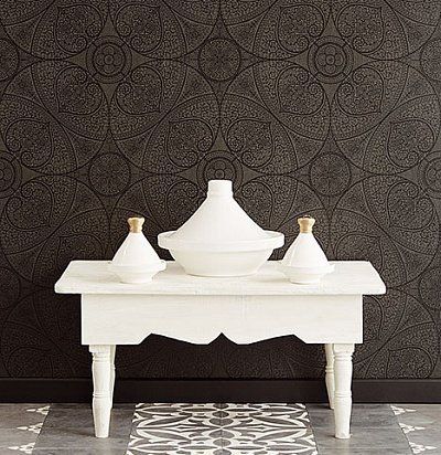 черные обои Eijffinger, каталог Yasmin