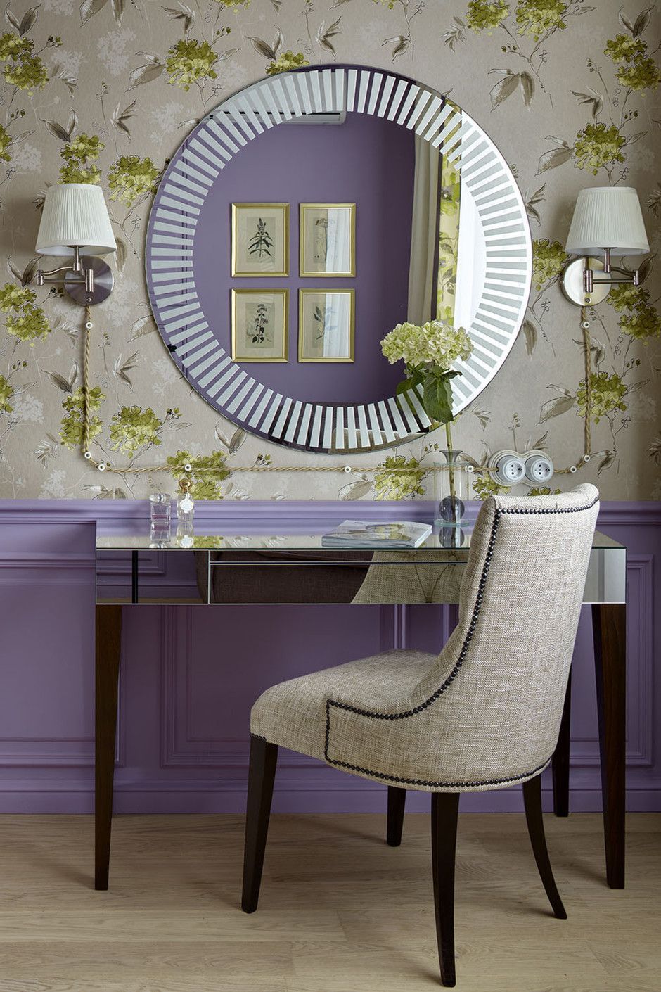 Спальня. Обои Catwalk Khroma.  Фото: Сергей Ананьев