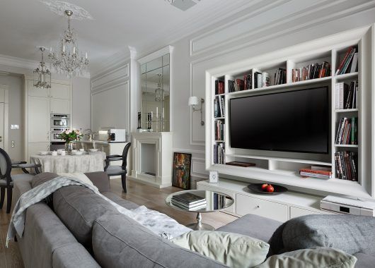 Белые апартаменты из Санкт-Петербурга: победитель спецноминации Ампир Декор на премии Interia Awards