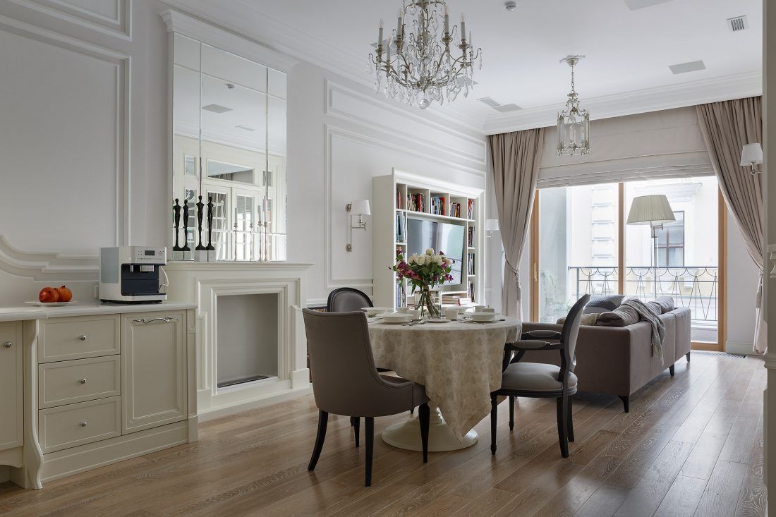 Белые апартаменты из Санкт-Петербурга: победитель спецноминации Ампир Декор на премии Interia Awards