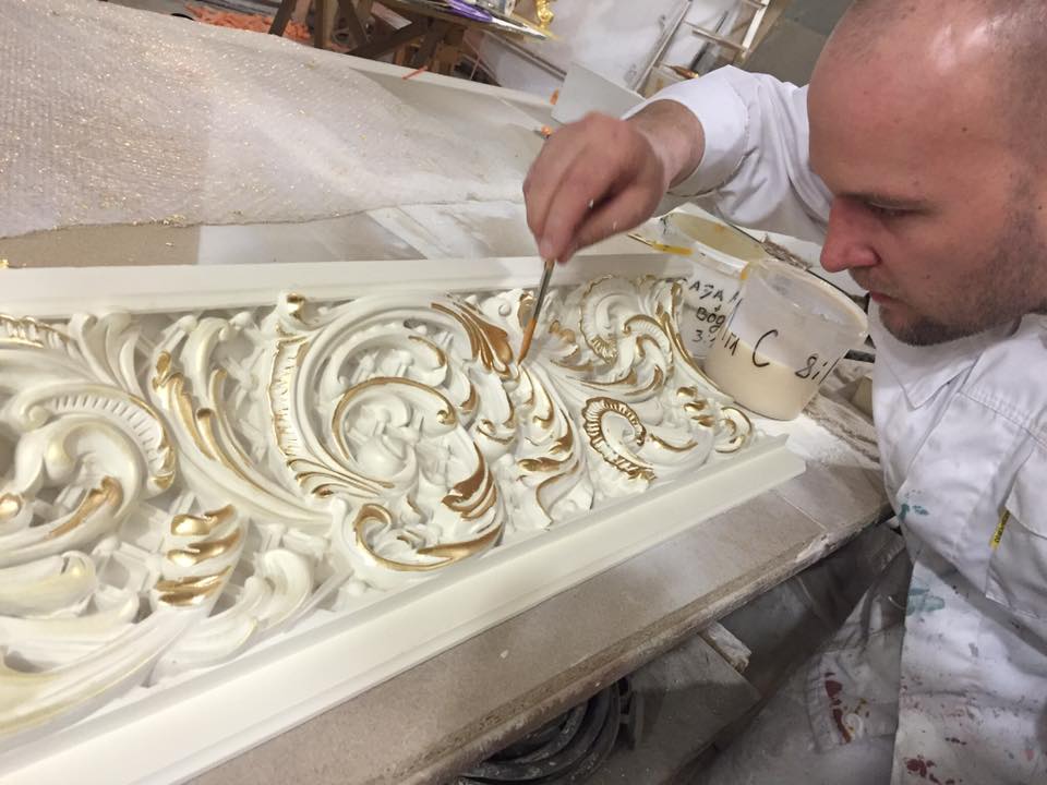 мастер-класс по декорированию лепнины Николая Фетисова