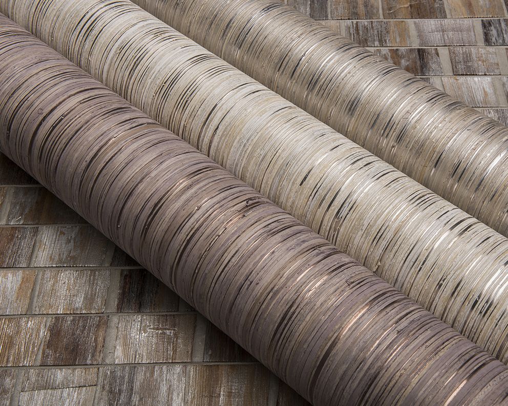 обои Omexco из волокна банановых стеблей и рафии, каталог Borneo