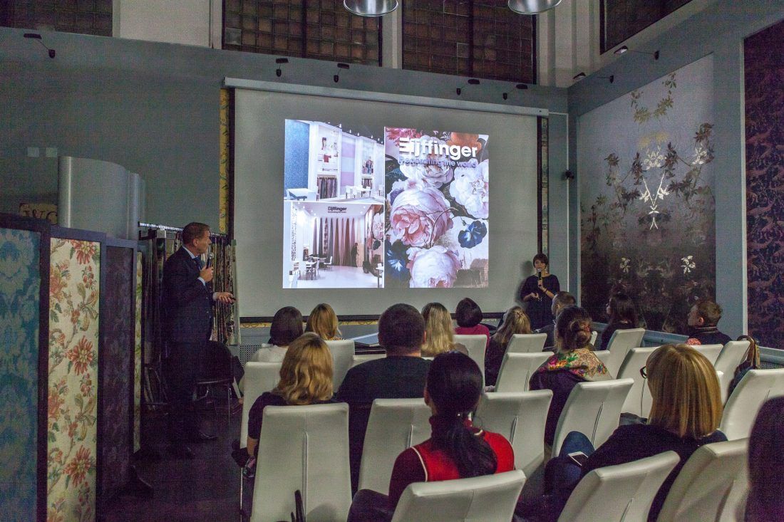 презентация новых коллекций EIjffinger в Центре Дизайна Мануфактура 5 Ампир Декор