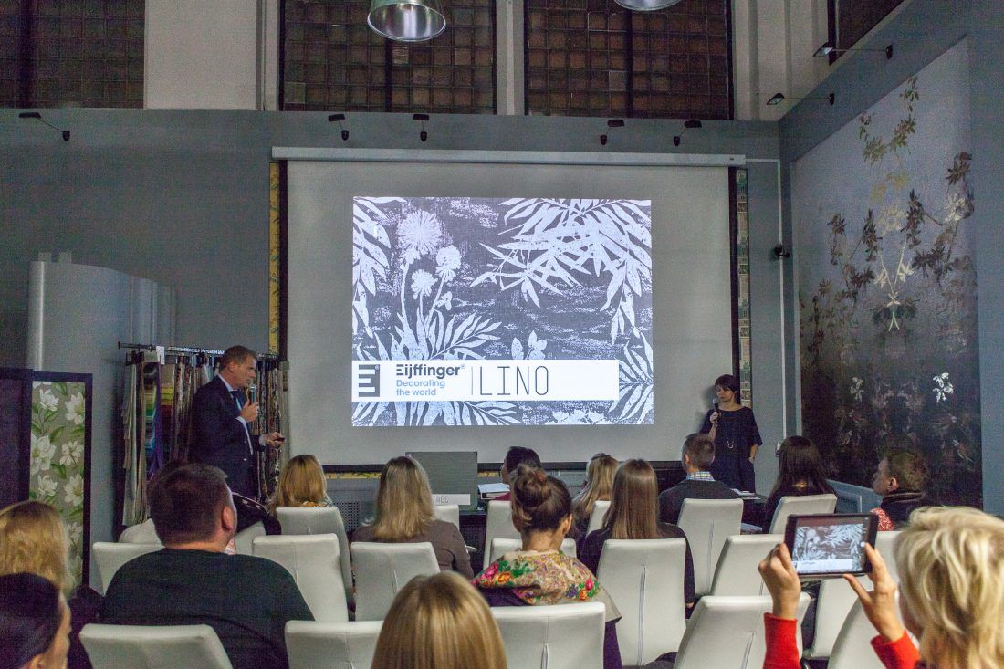 презентация новых коллекций EIjffinger в Центре Дизайна Мануфактура 5 Ампир Декор