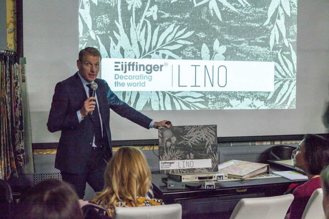 презентация новых коллекций EIjffinger в Центре Дизайна Мануфактура 5 Ампир Декор