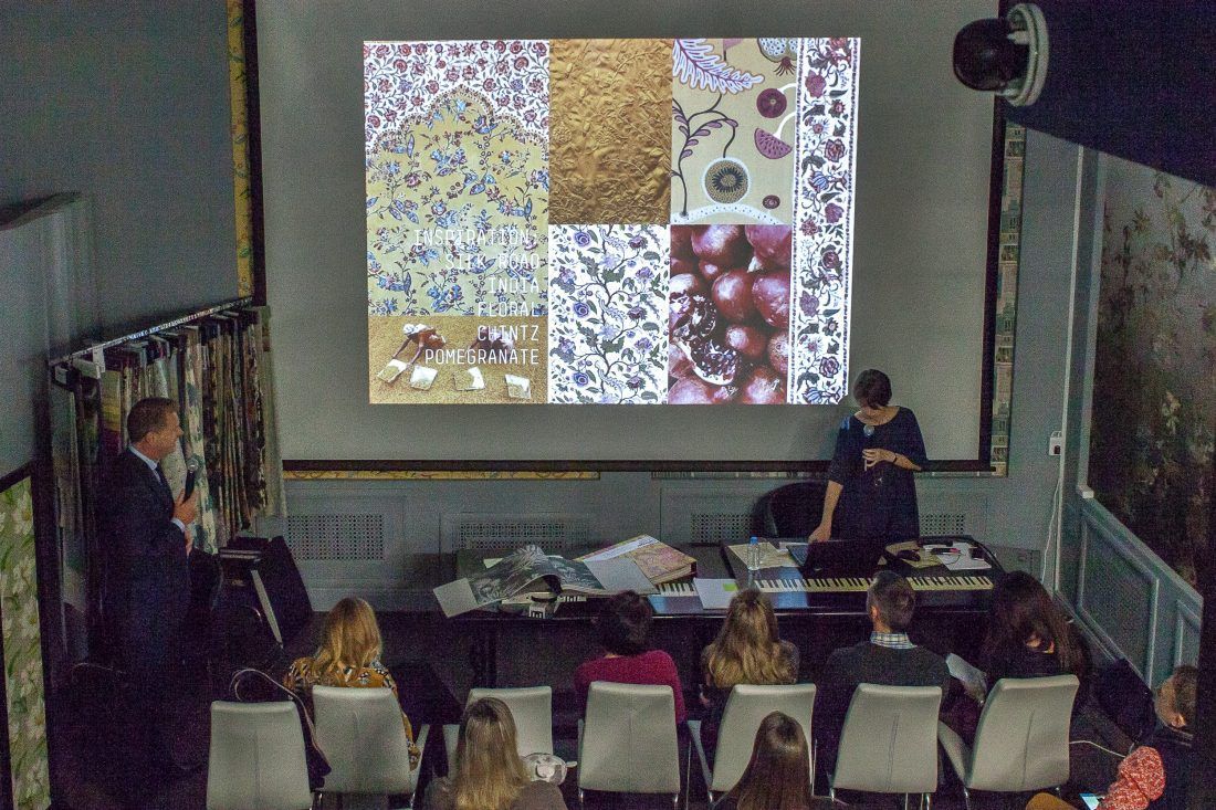 презентация новых коллекций EIjffinger в Центре Дизайна Мануфактура 5 Ампир Декор