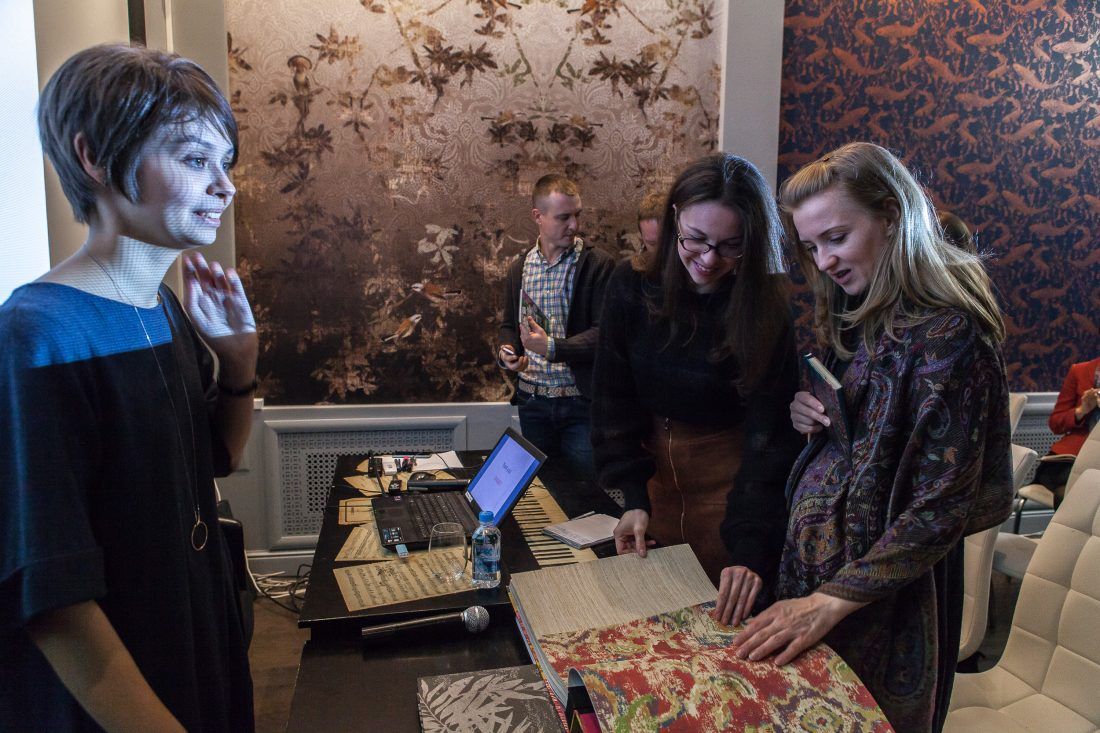 презентация новых коллекций EIjffinger в Центре Дизайна Мануфактура 5 Ампир Декор