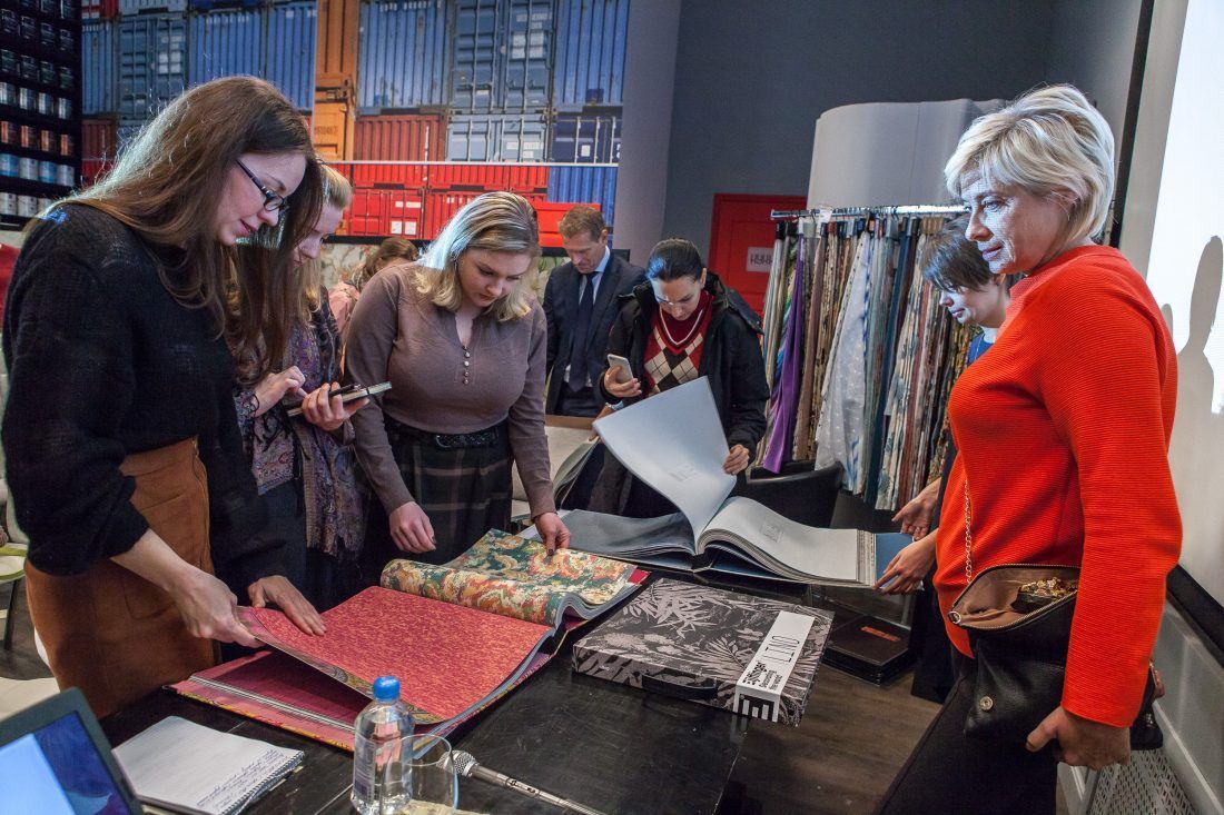 презентация новых коллекций EIjffinger в Центре Дизайна Мануфактура 5 Ампир Декор