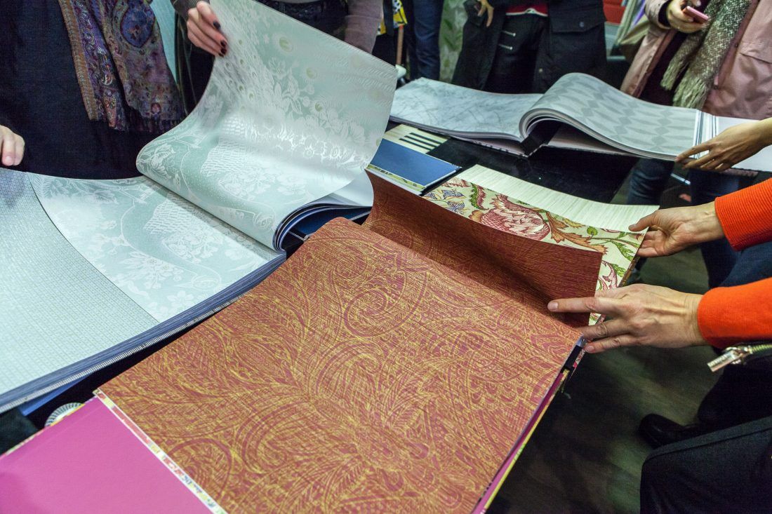 презентация новых коллекций EIjffinger в Центре Дизайна Мануфактура 5 Ампир Декор