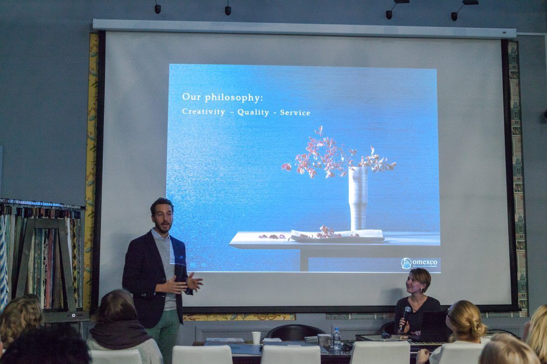 презентация новых коллекций Omexco в Центре Дизайна Мануфактура 5