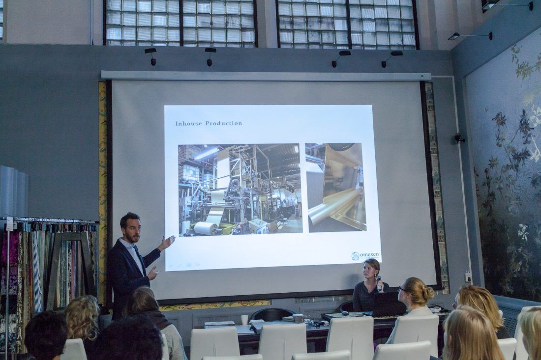 презентация новых коллекций Omexco в Центре Дизайна Мануфактура 5