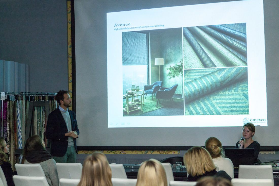 презентация новых коллекций Omexco в Центре Дизайна Мануфактура 5