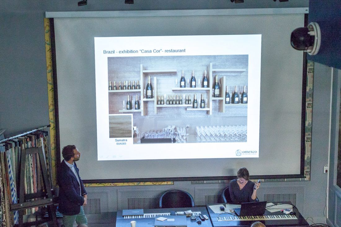 презентация новых коллекций Omexco в Центре Дизайна Мануфактура 5