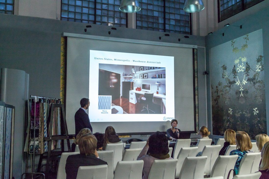 презентация новых коллекций Omexco в Центре Дизайна Мануфактура 5