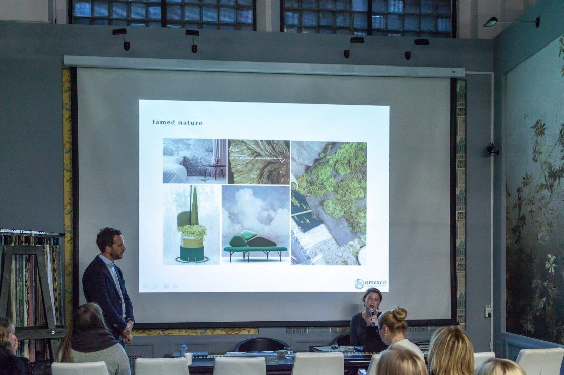 презентация новых коллекций Omexco в Центре Дизайна Мануфактура 5