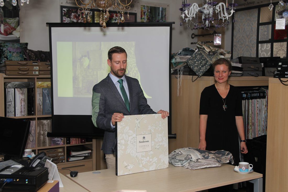 презентация осенних коллекций английских брендов в Ампир Декор Санкт-Петербург