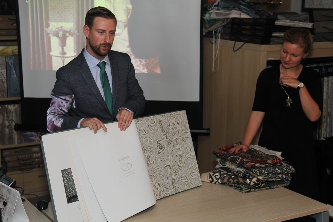 презентация осенних коллекций английских брендов в Ампир Декор Санкт-Петербург