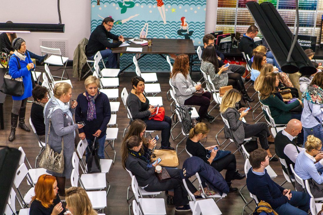 лекция «Инстаграм для дизайнера» главного редактора портала Roomble Оксаны Кашенко в Центре Дизайна Мануфактура 5 Ампир Декор