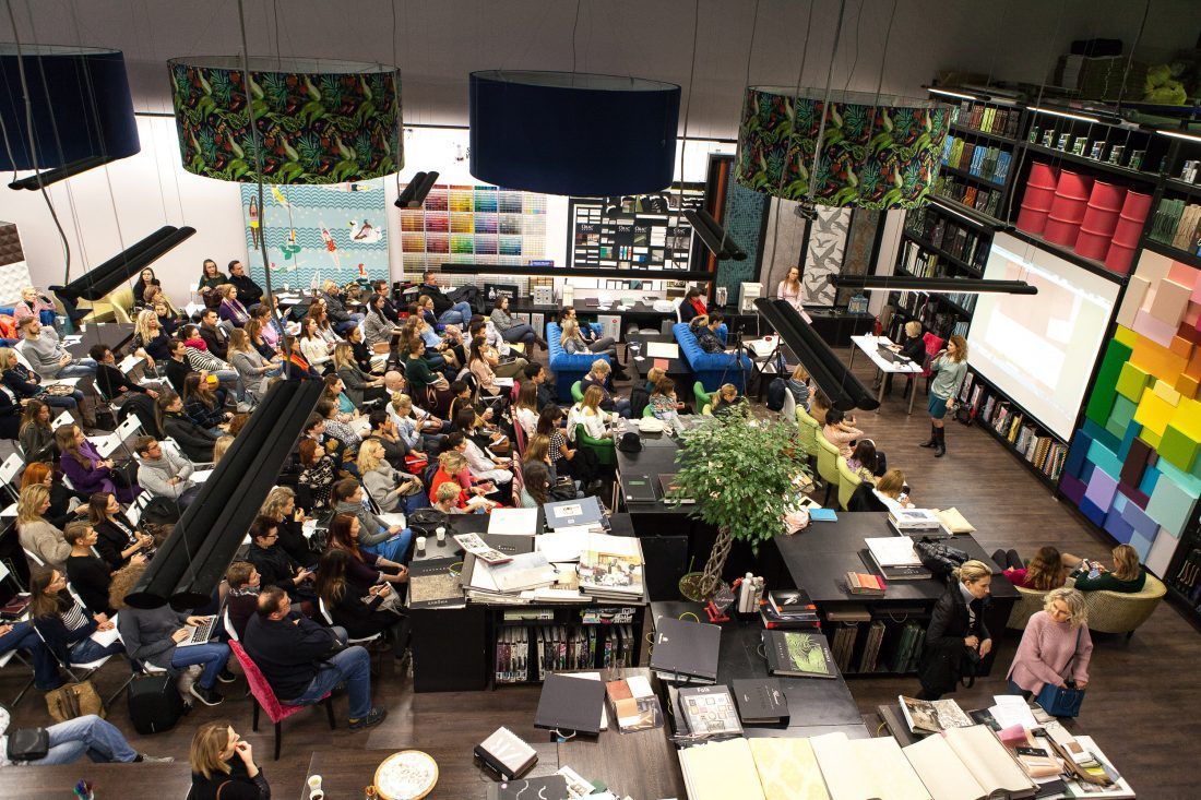 лекция «Инстаграм для дизайнера» главного редактора портала Roomble Оксаны Кашенко в Центре Дизайна Мануфактура 5 Ампир Декор