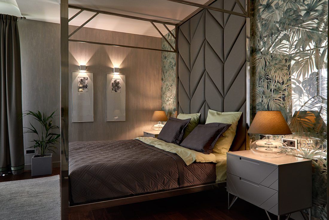 Интерьер спальни в доме Стаса Костюшкина, программа "Идеальный ремонт"