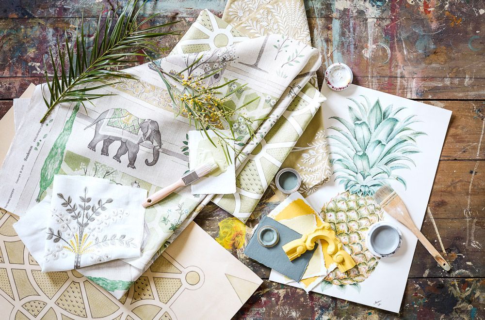 Коллекция обоев и тканей Art of the Garden, бренд Sanderson