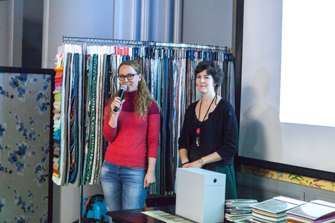 презентация французских обоев Elitis в Центре Дизайна Мануфактура 5 Ампир Декор