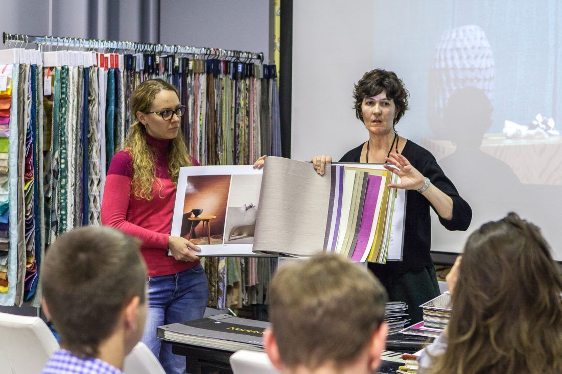 презентация французских обоев Elitis в Центре Дизайна Мануфактура 5 Ампир Декор