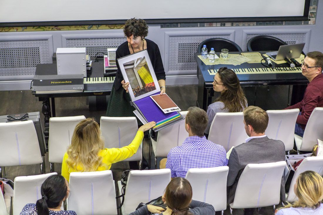презентация французских обоев Elitis в Центре Дизайна Мануфактура 5 Ампир Декор